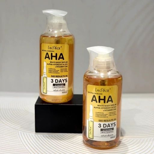 سرم روشن کننده صورت و بدن لنسیاد مدل AHA